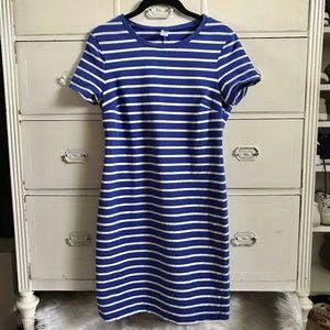 OLD NAVY / Blue&White Stripe Fitted Dress